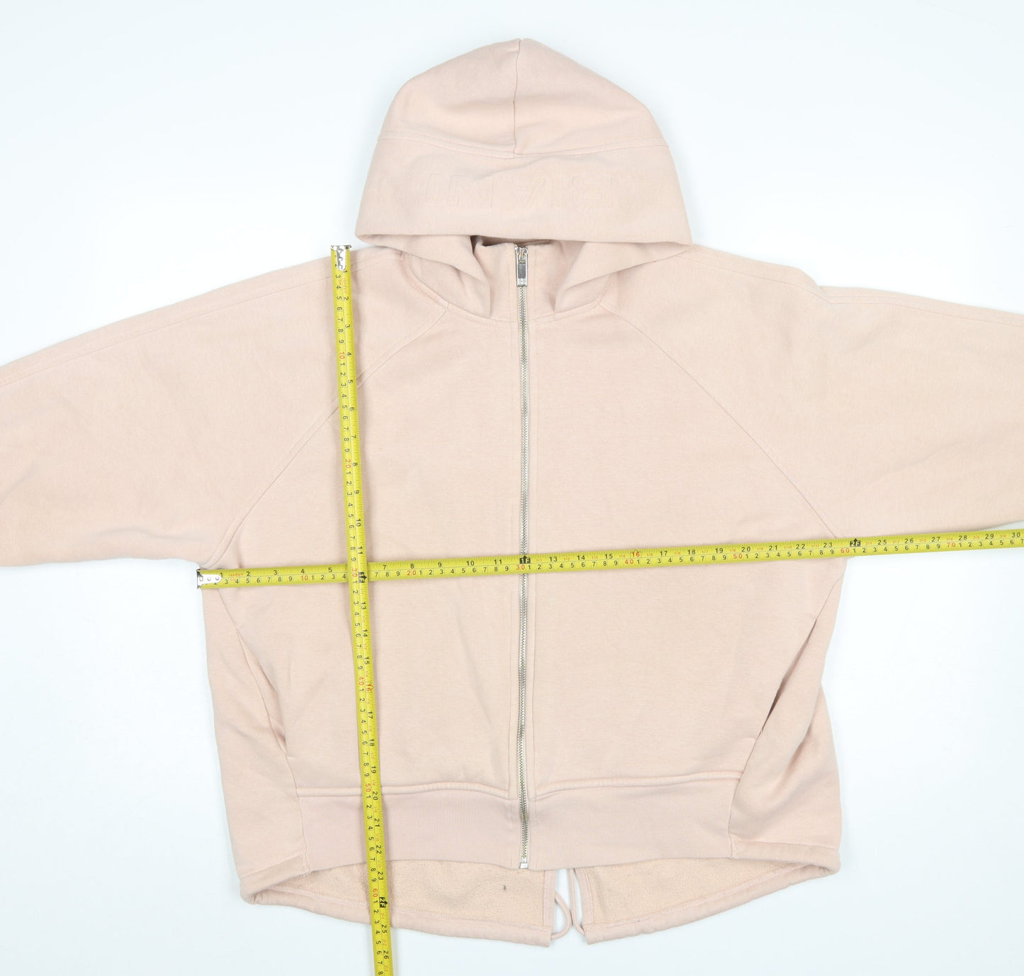Riani Women Beige Full Zip Hoodie Size 12 Cotton Blend