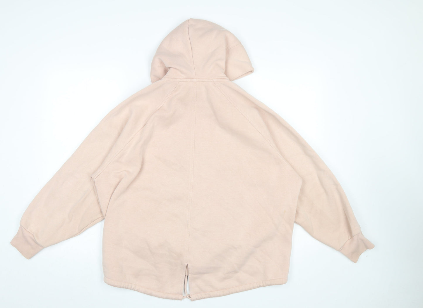 Riani Women Beige Full Zip Hoodie Size 12 Cotton Blend