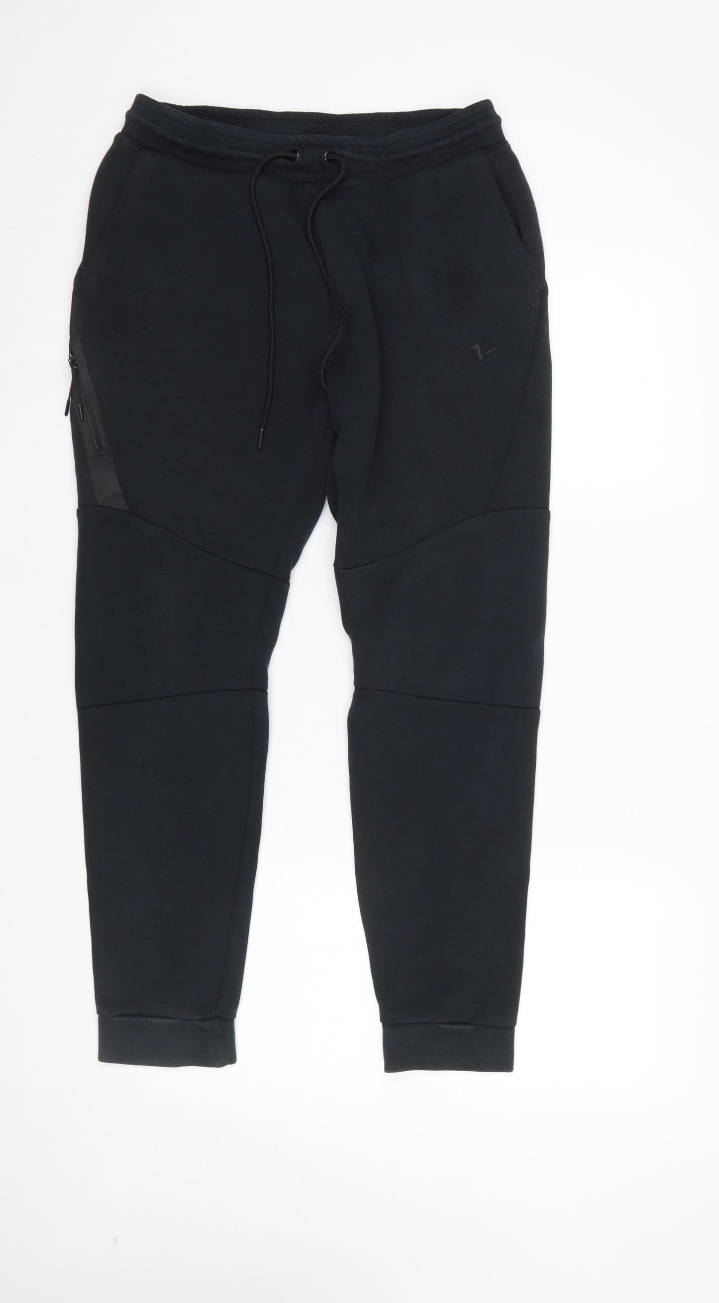 Nike Women’s Black Fleece Sweatpants M Regular Fit Tapered Leg