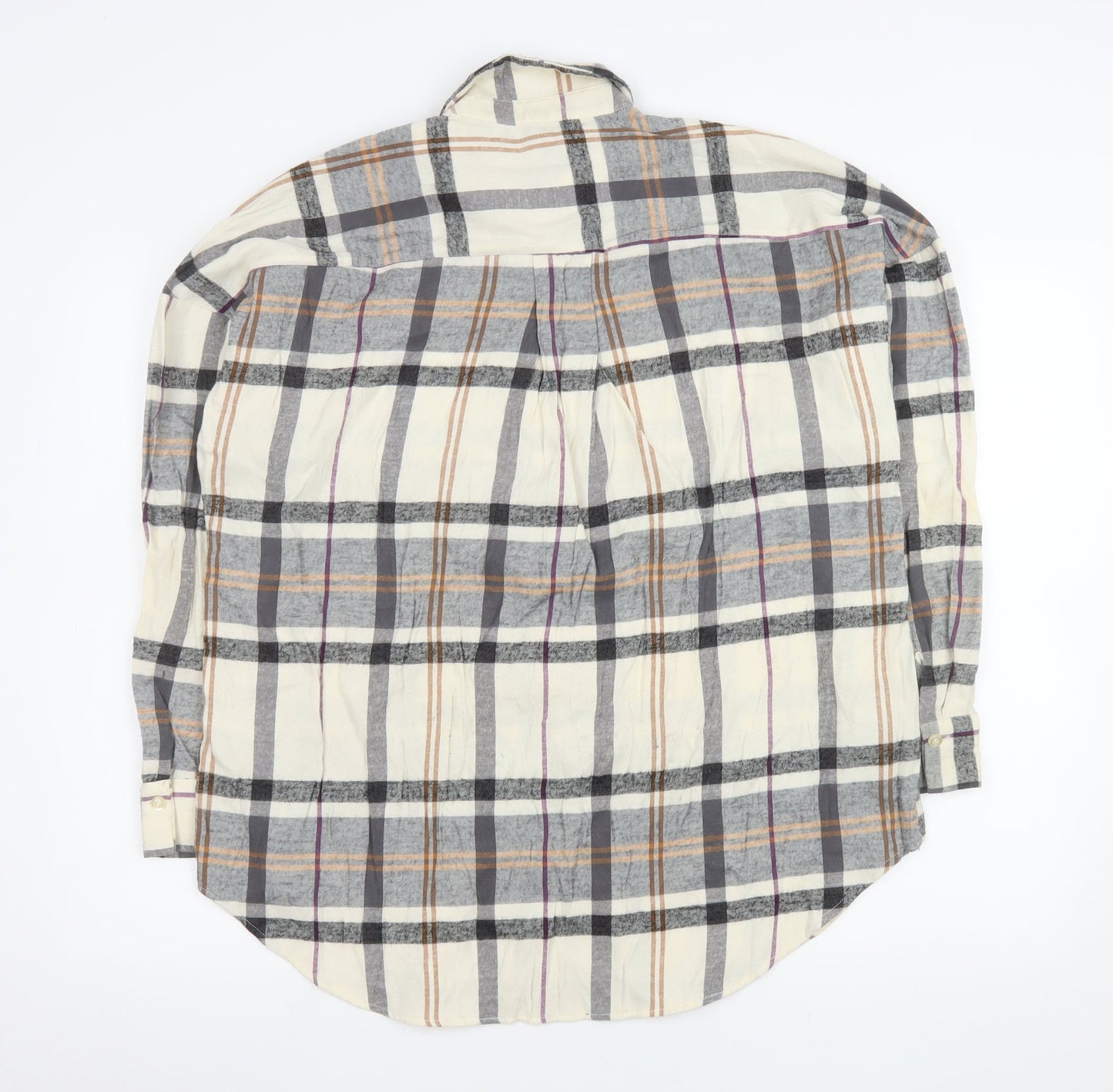 Primark Men's Multicoloured Check Button-Up Shirt M Regular Fit