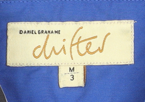 Daniel Grahame Men's Blue Striped Long Sleeve Button-Up Shirt Size M