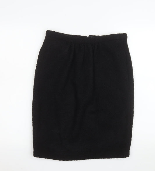 L.K. Bennett Women's Black Wool Pencil Skirt Size 12