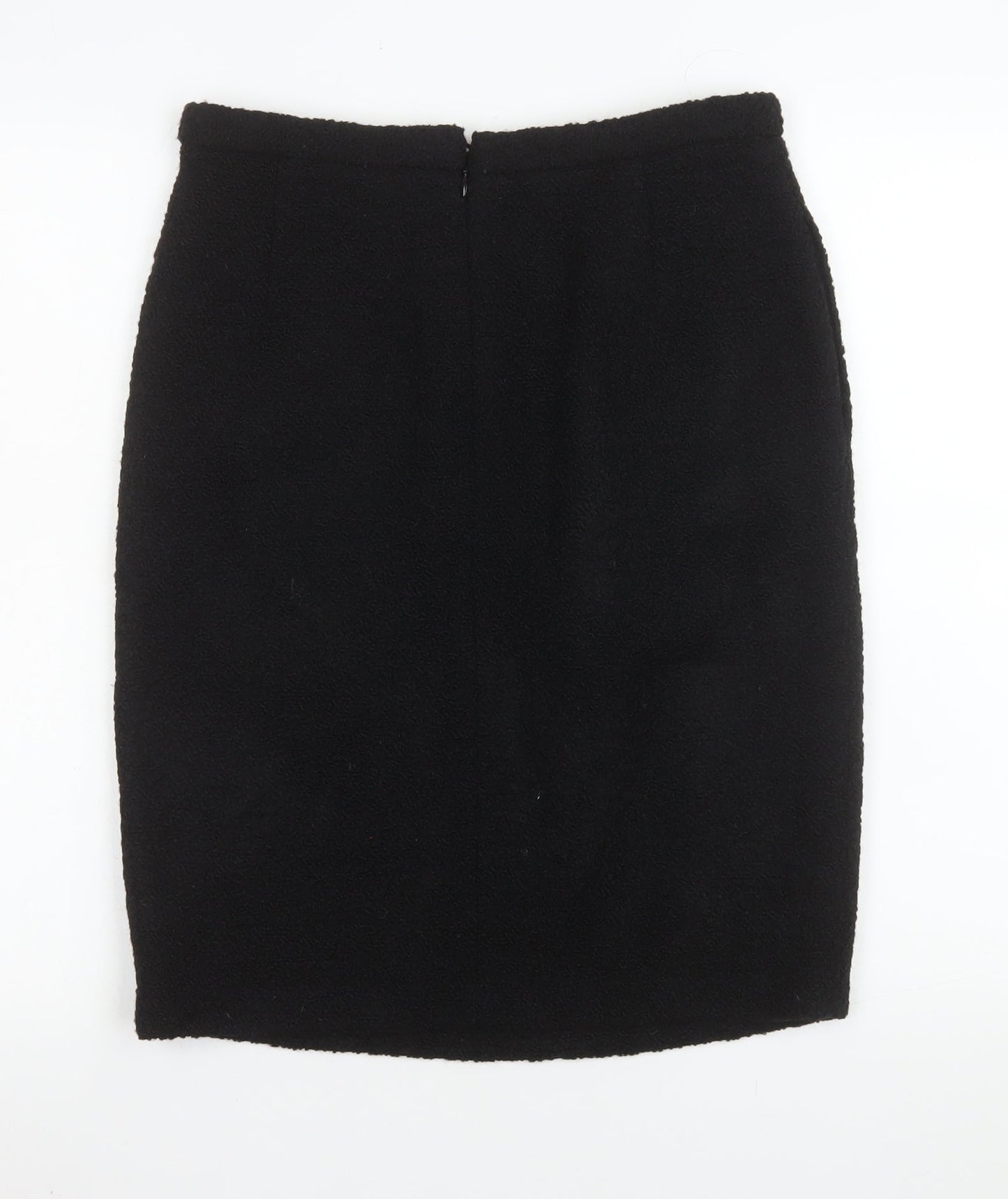 L.K. Bennett Women's Black Wool Pencil Skirt Size 12