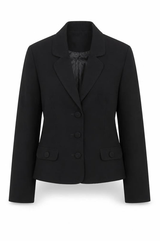 Office Girl Women's Black Size 12 Formal Suit Jacket Blazer Classic Workwear