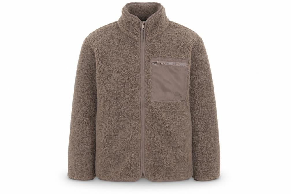 New Look Men Brown XS Full Zip Fleece Jacket