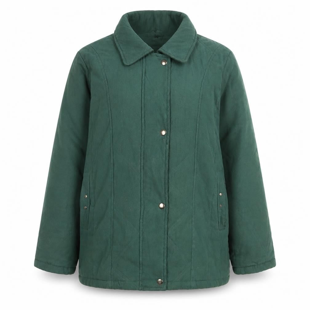 Finesse Women’s Green Quilted Mid-Length Jacket Size 14