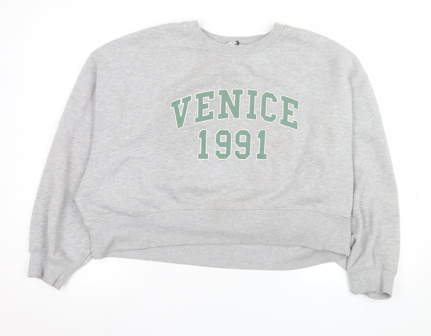 Primark Womens Grey Venice 1991 Pullover Sweatshirt Size L 14/16