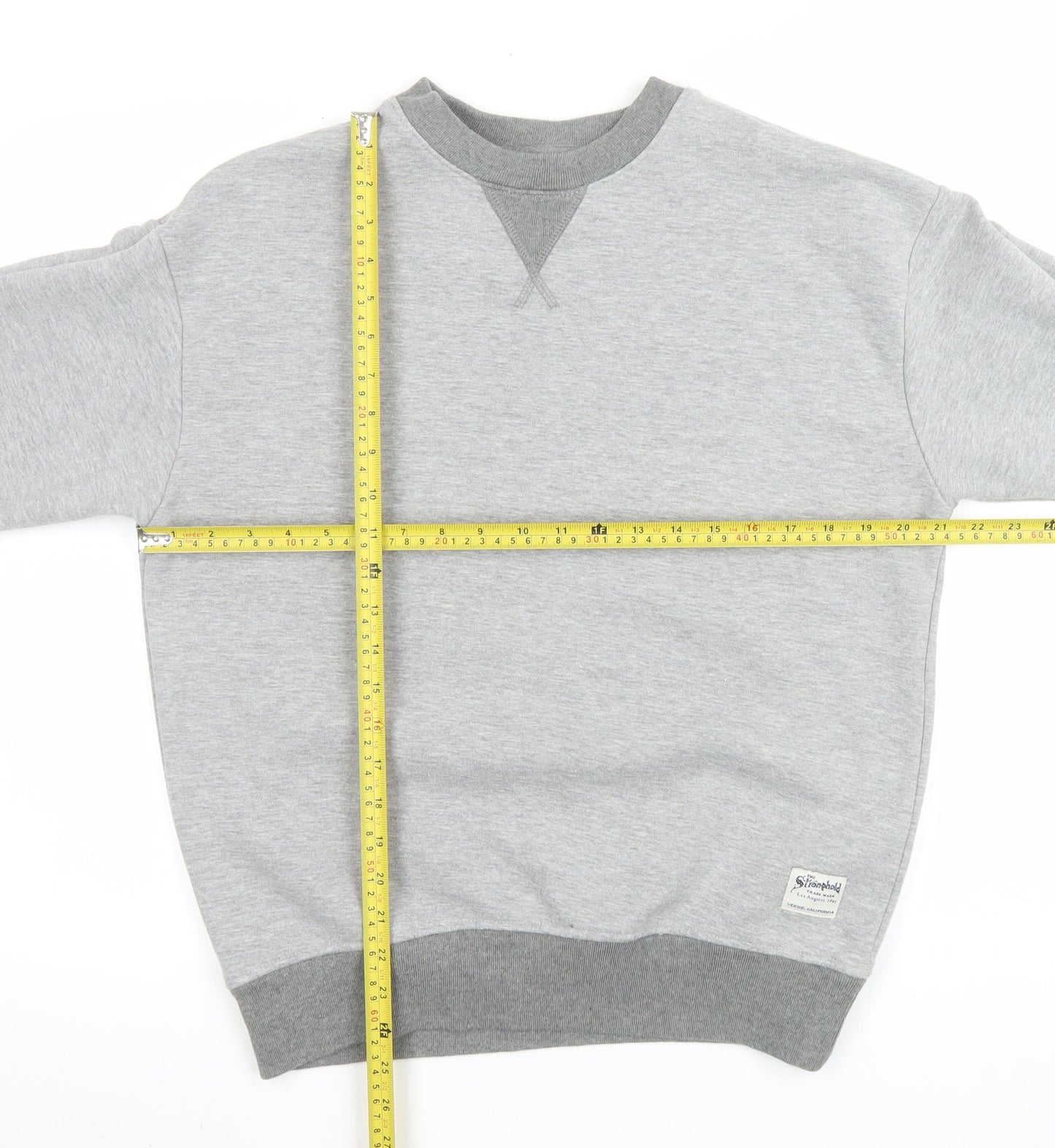 Primark Mens Grey XS Crew Neck Pullover Fleece Sweatshirt