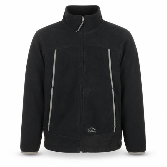 TechTex Men's Black Outdoor Fleece Jacket Size M 40in