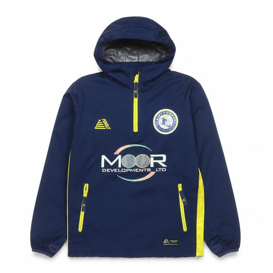 Prostar Boys Blue Football Anorak Jacket Size SY (30/32) Hooded 1/4 Zip