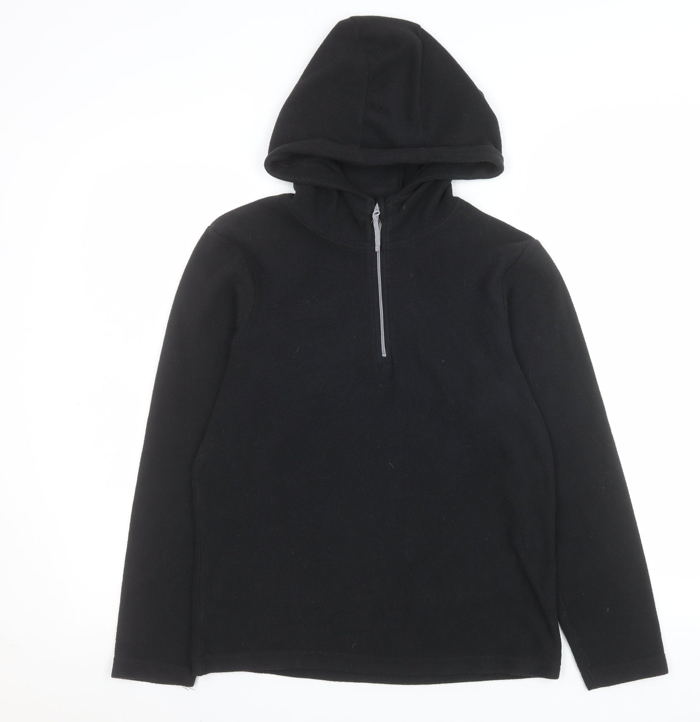 Mountain Warehouse Girls Black Fleece Pullover Hoodie 13 Years