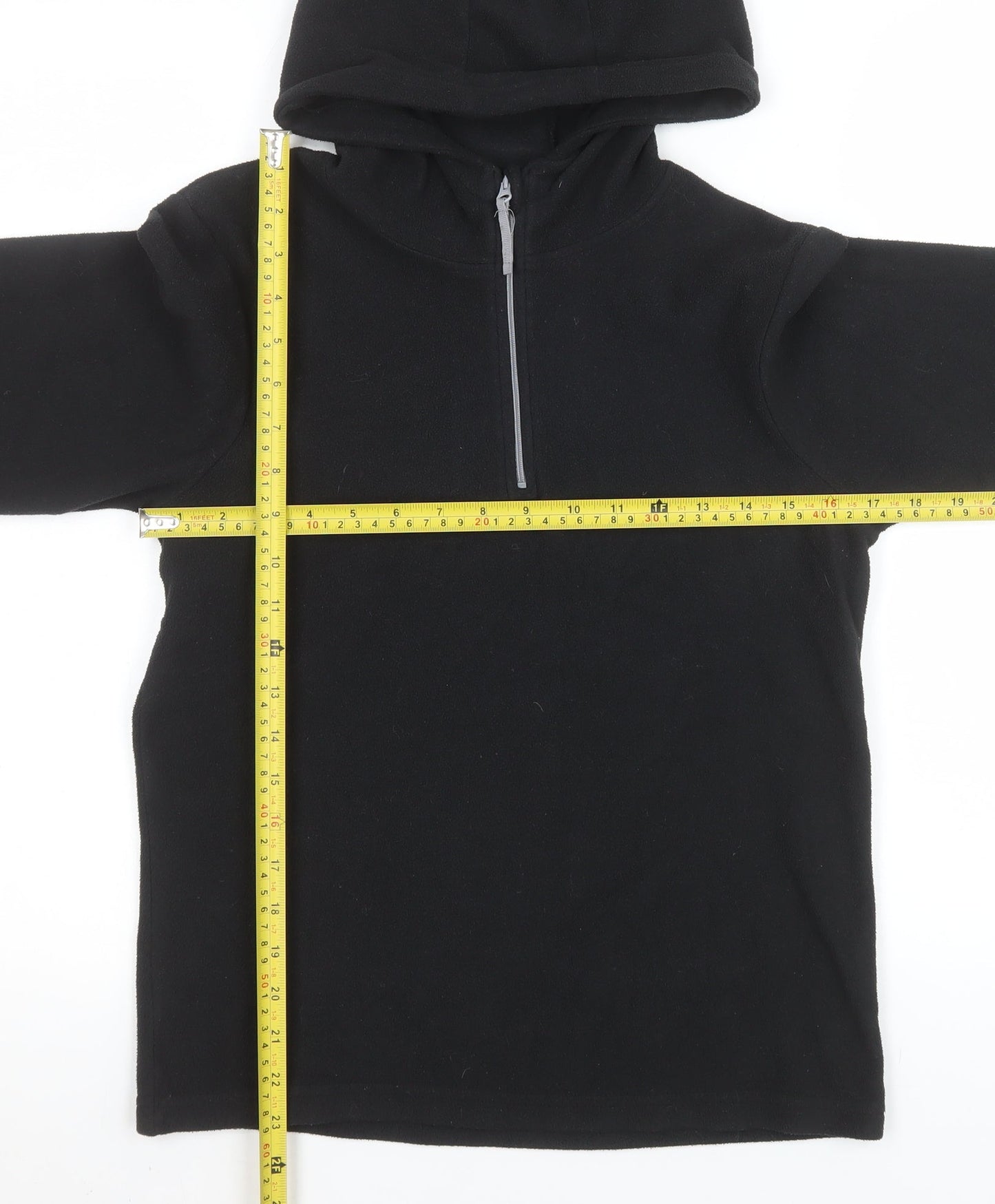 Mountain Warehouse Girls Black Fleece Pullover Hoodie 13 Years