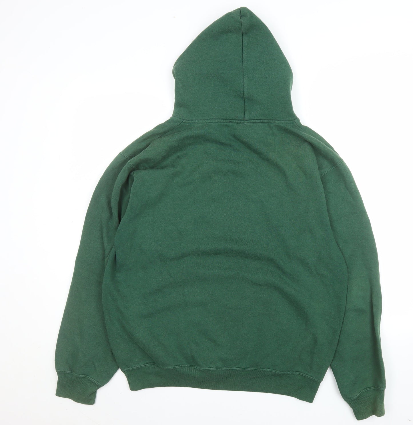 Impossible Conversations Men's Green Pullover Hoodie Size M Embroidered Graphic