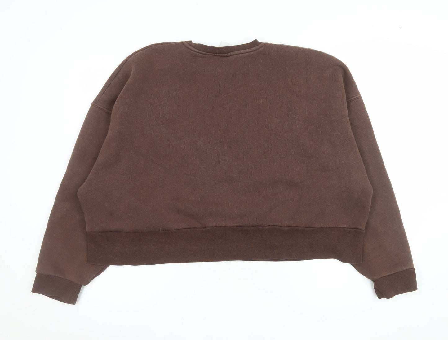 Forena Brown Crew Neck Women's Size 14 Pullover Sweatshirt
