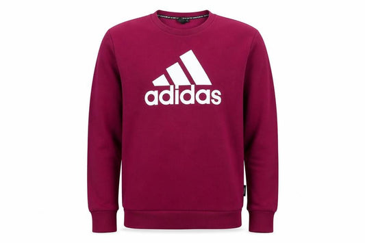 Adidas Men's Purple Logo Crew Neck Sweatshirt Size L Regular Fit