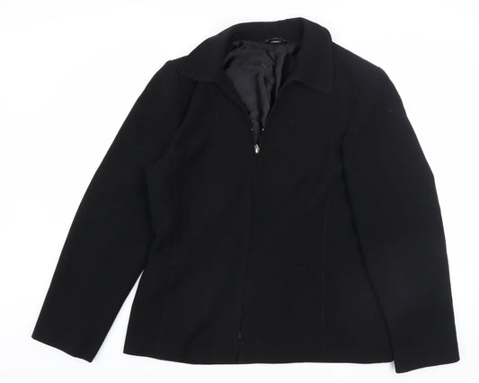BHS Women’s Black Size 14 Regular Fit Lined Suit Jacket