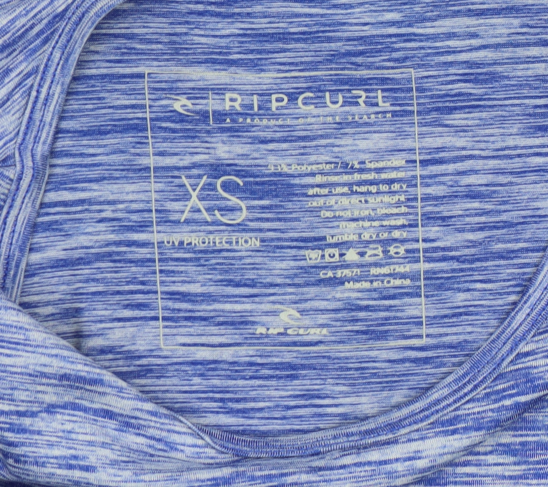 Rip Curl Womens Blue XS Slim Fit UV Protection Active T-Shirt