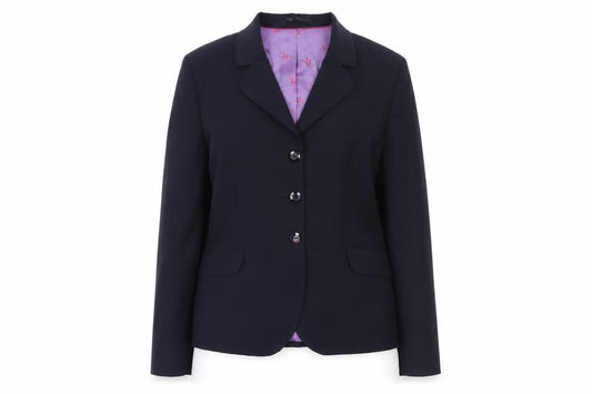 Brook Taverner Womens Black Size 14R Classic Wool Blend Suit Jacket