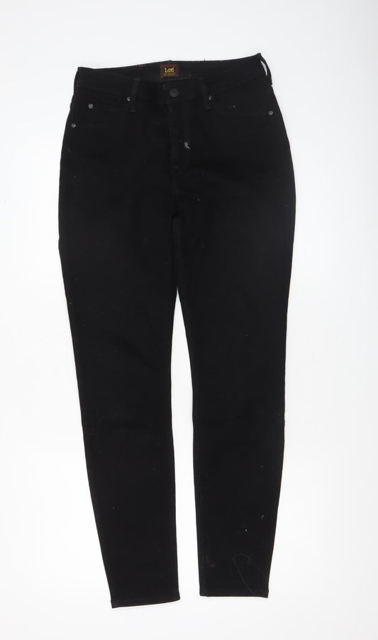 Lee Women’s Black High Rise Skinny Jeans Size 12 Scarlett High
