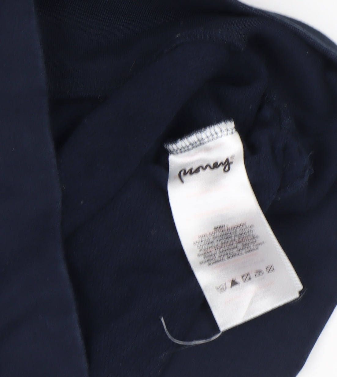 Money Navy Blue Women's Small Crew Neck Pullover Sweatshirt