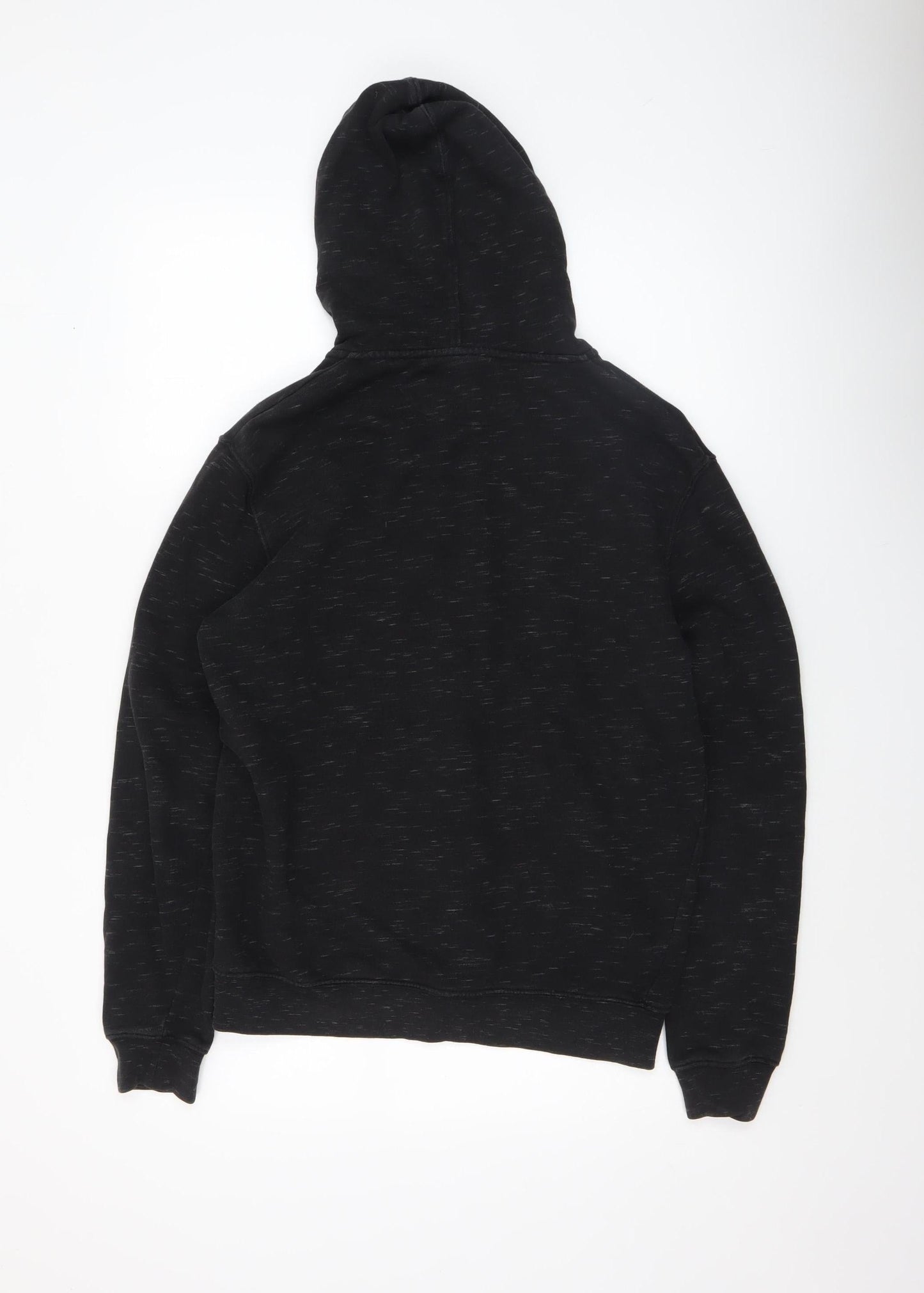 Zara Men’s Black M Full Zip Hoodie Sweatshirt Regular Fit