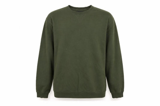 Van Heusen Men's Green Pullover Sweatshirt M Regular Cotton Blend