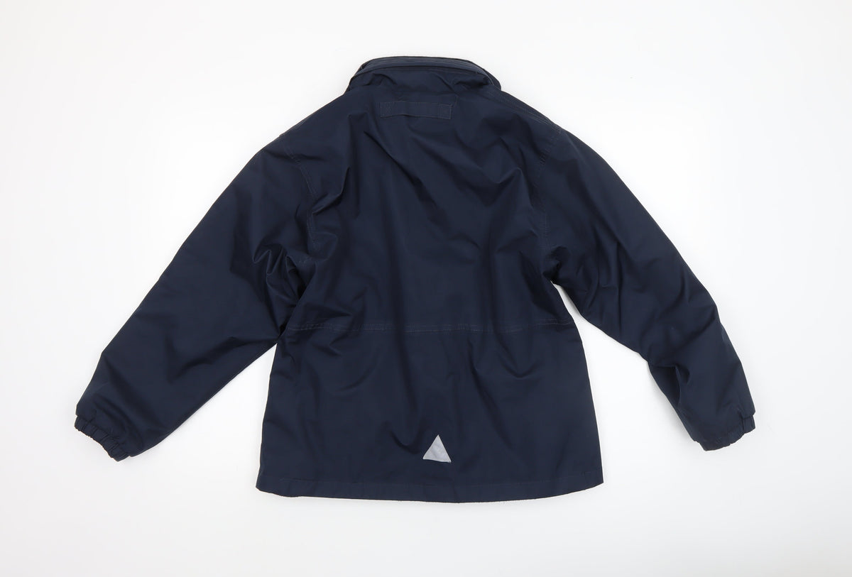 Result Boys Blue Waterproof Hooded Rain Jacket 11-12 Years XL