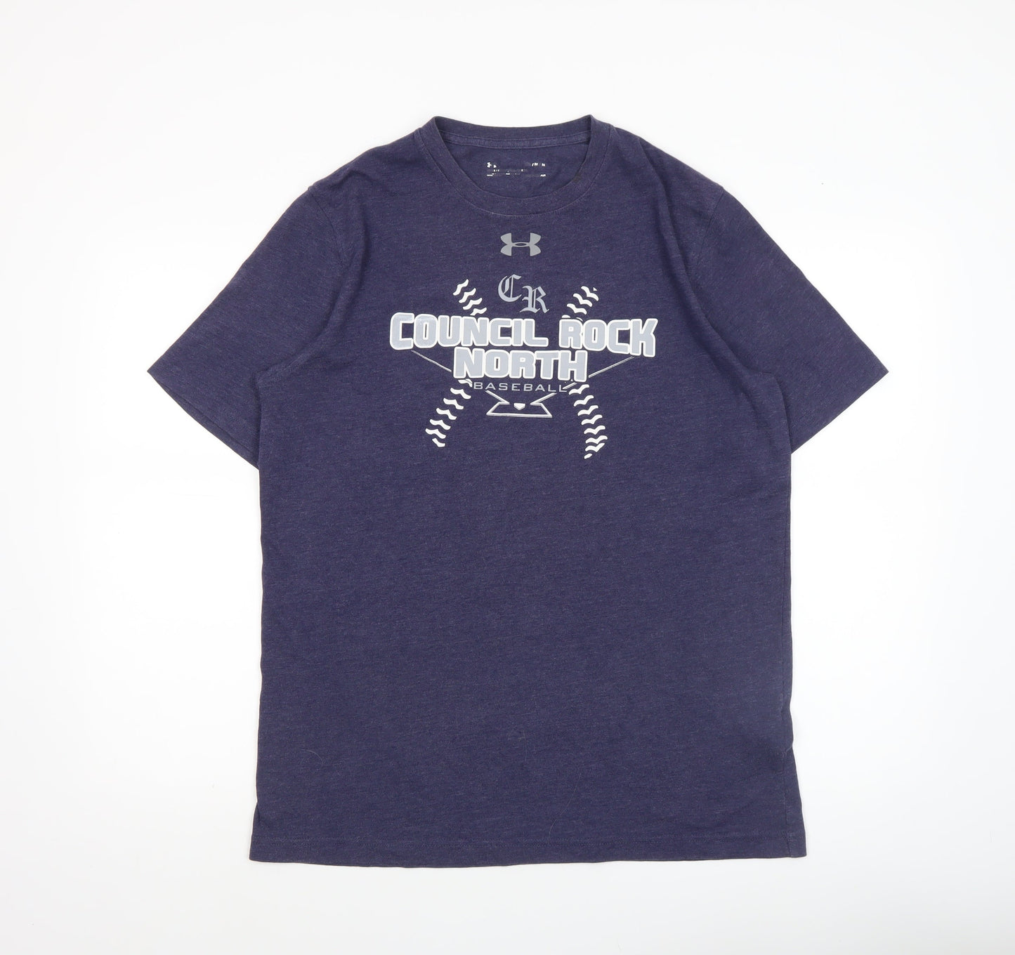 Under Armour Men's Blue Medium Sports Baseball Graphic T-Shirt