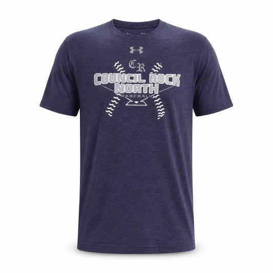 Under Armour Men's Blue Medium Sports Baseball Graphic T-Shirt