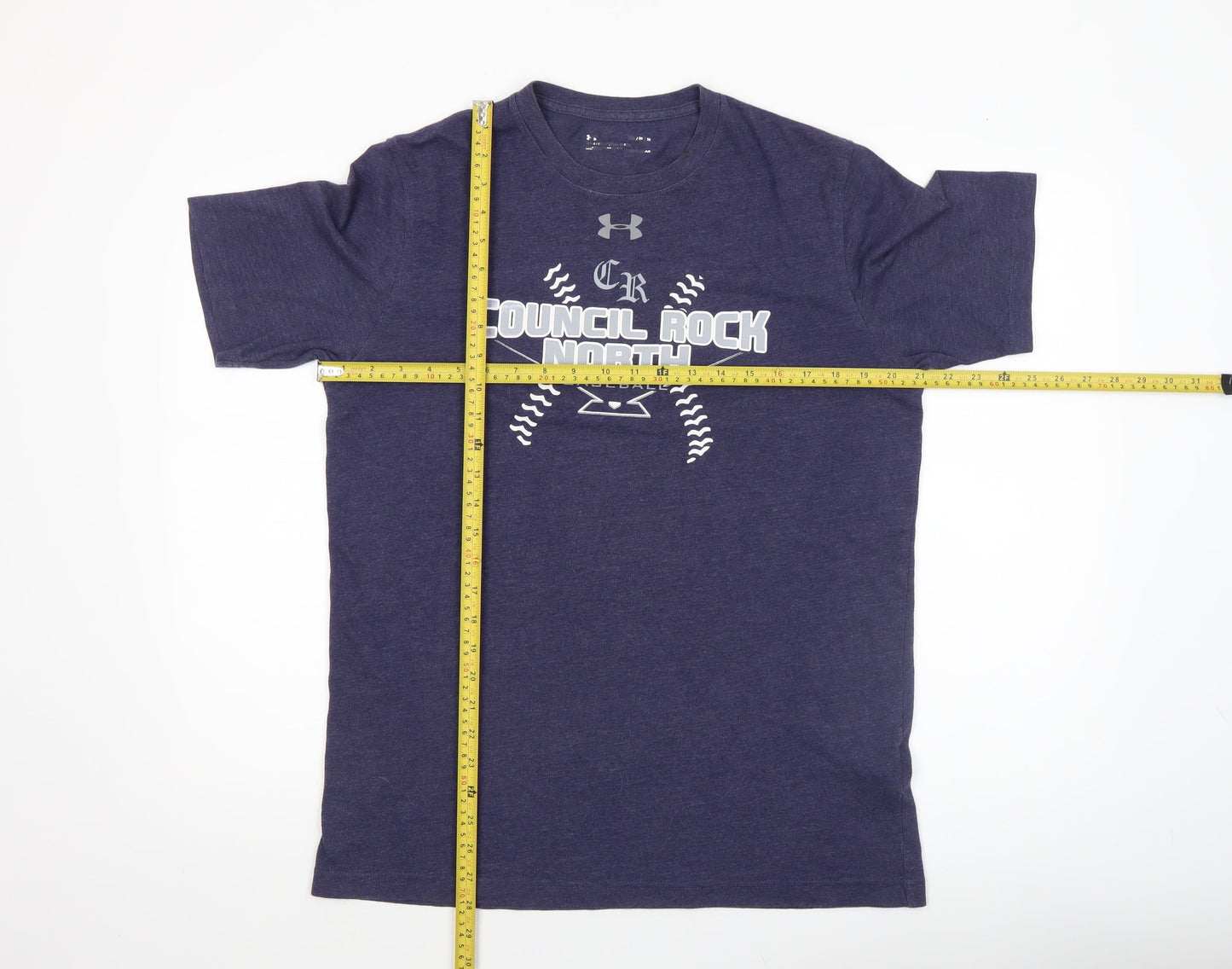 Under Armour Men's Blue Medium Sports Baseball Graphic T-Shirt