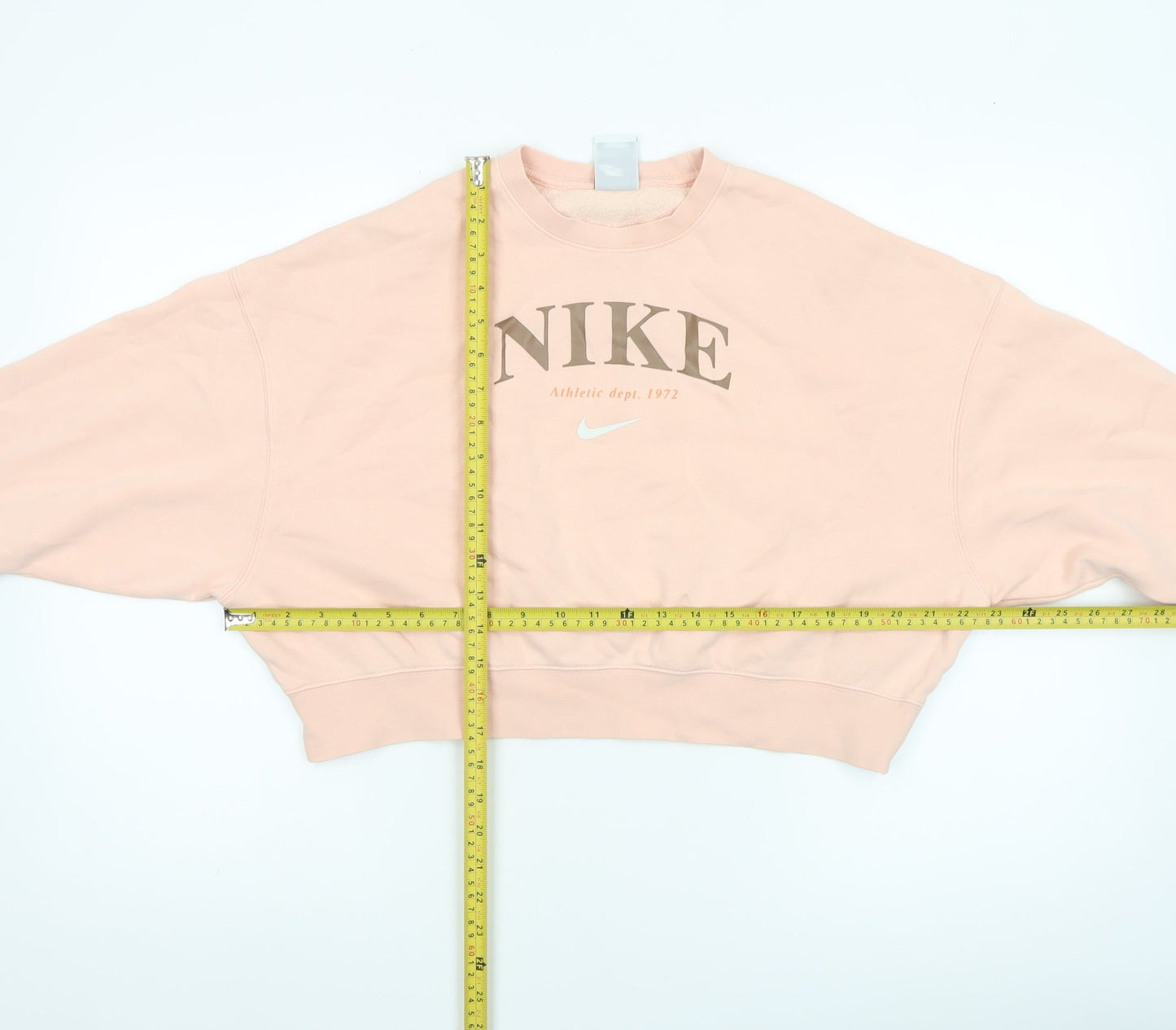 Nike Girls Pink Crew Neck Fleece Pullover Sweatshirt M 10-11 Years