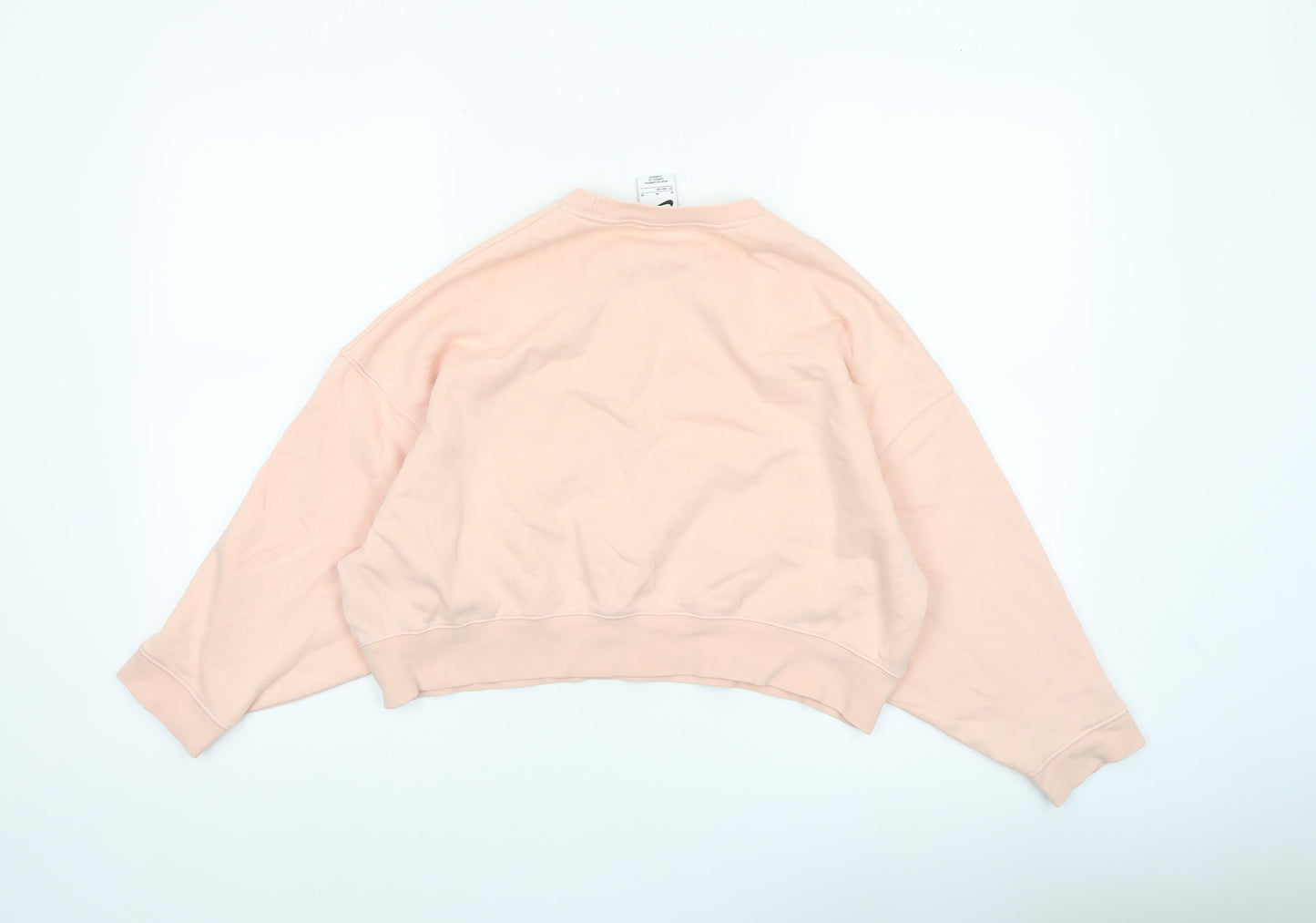 Nike Girls Pink Crew Neck Fleece Pullover Sweatshirt M 10-11 Years