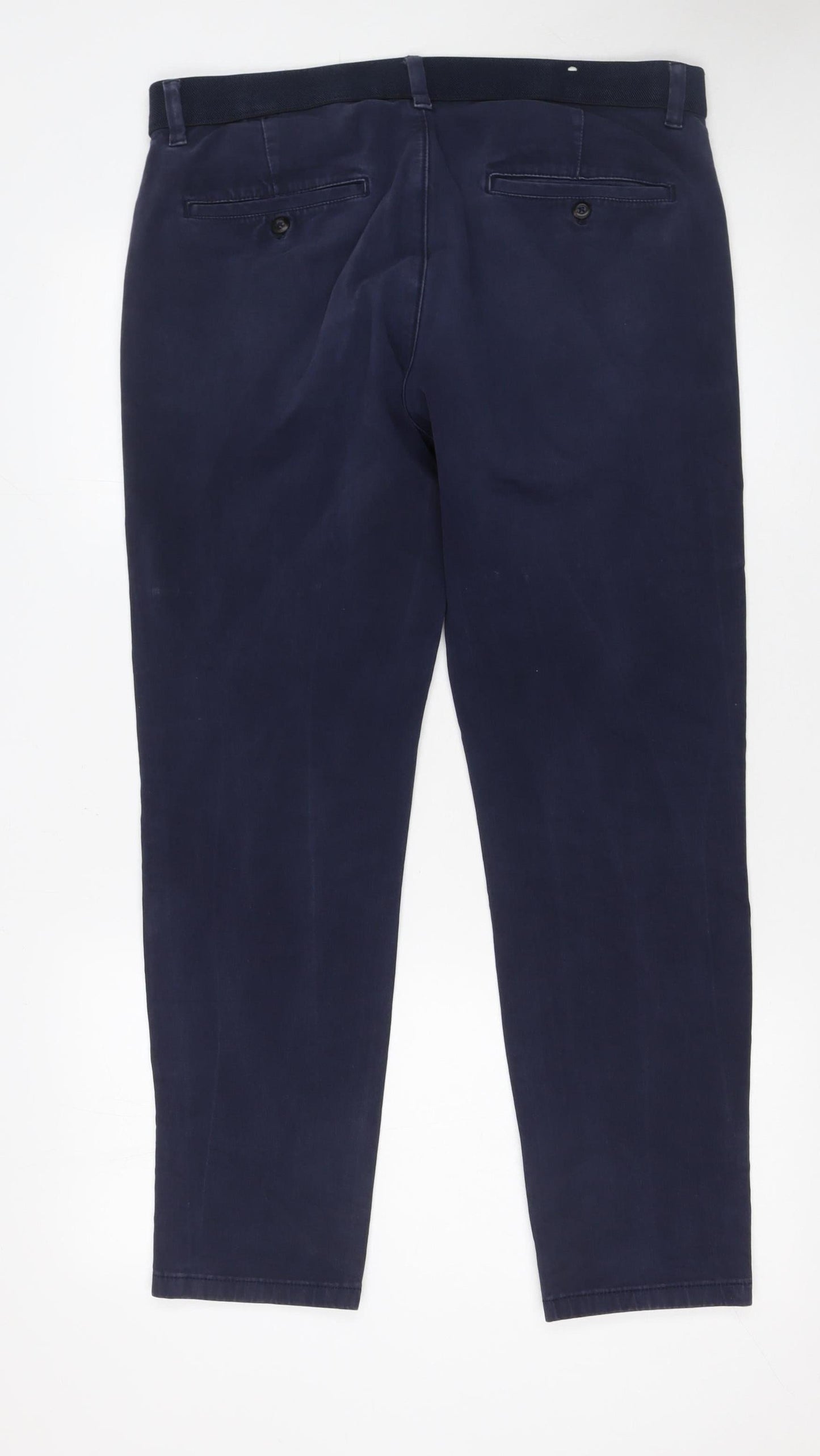 ZARA Men's Blue Slim Fit Chino Trousers Size M 31in Waist