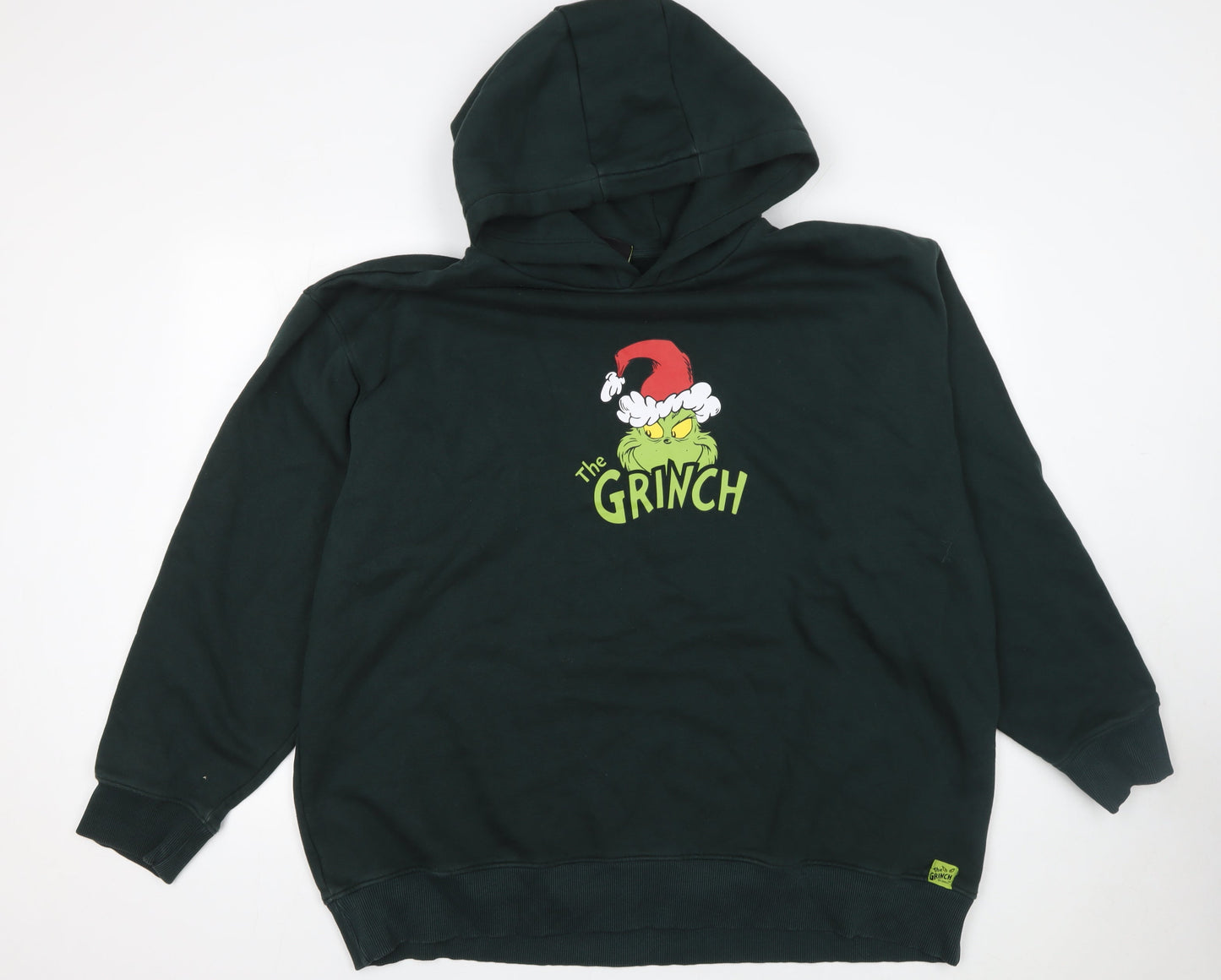 The Grinch Men’s Green 3XL Pullover Hoodie Christmas Graphic Sweatshirt
