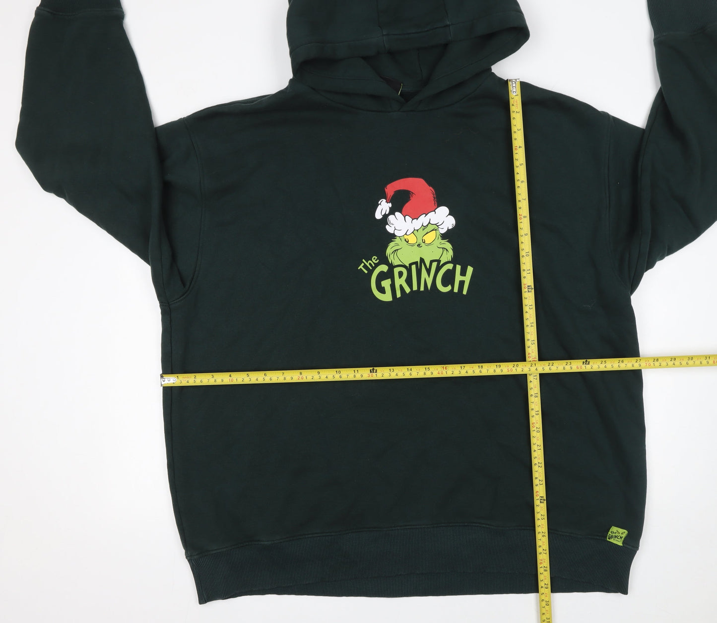 The Grinch Men’s Green 3XL Pullover Hoodie Christmas Graphic Sweatshirt