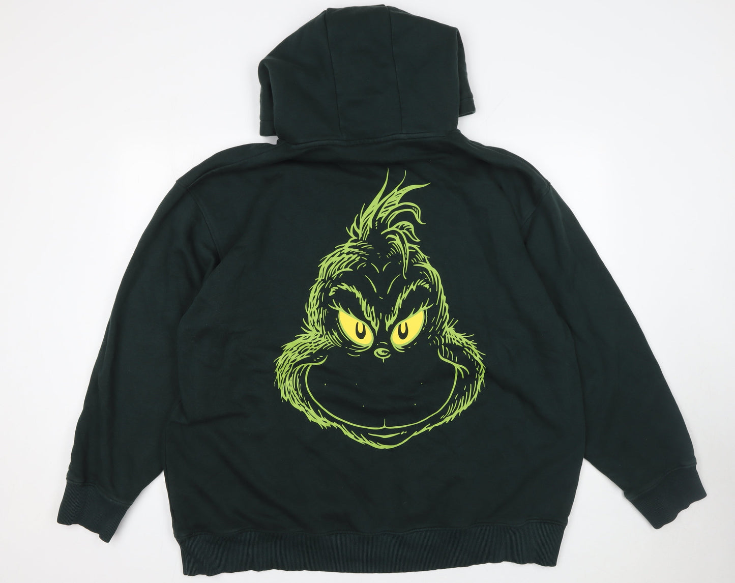 The Grinch Men’s Green 3XL Pullover Hoodie Christmas Graphic Sweatshirt