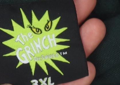 The Grinch Men’s Green 3XL Pullover Hoodie Christmas Graphic Sweatshirt
