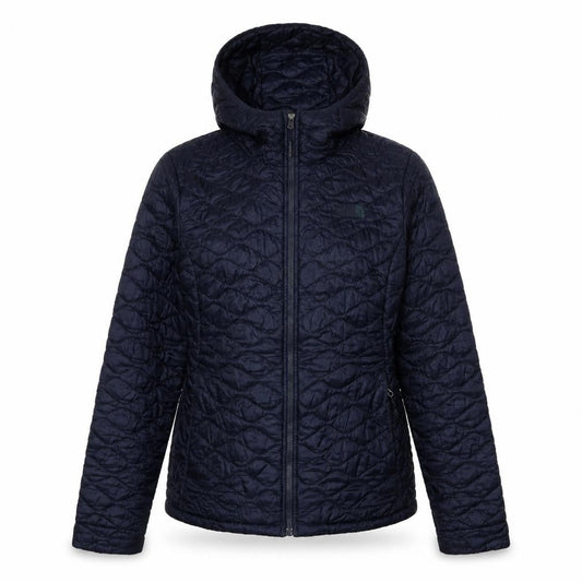The North Face Women's Blue Quilted Hooded Jacket Size M