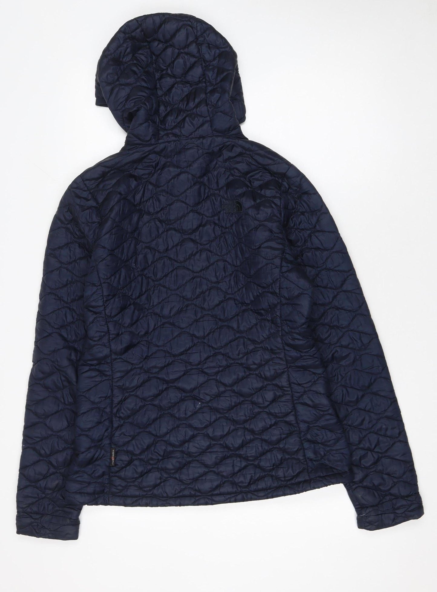 The North Face Women's Blue Quilted Hooded Jacket Size M