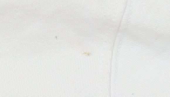 GAP Men’s White Long Sleeve Polo Shirt Size S Classic Cotton