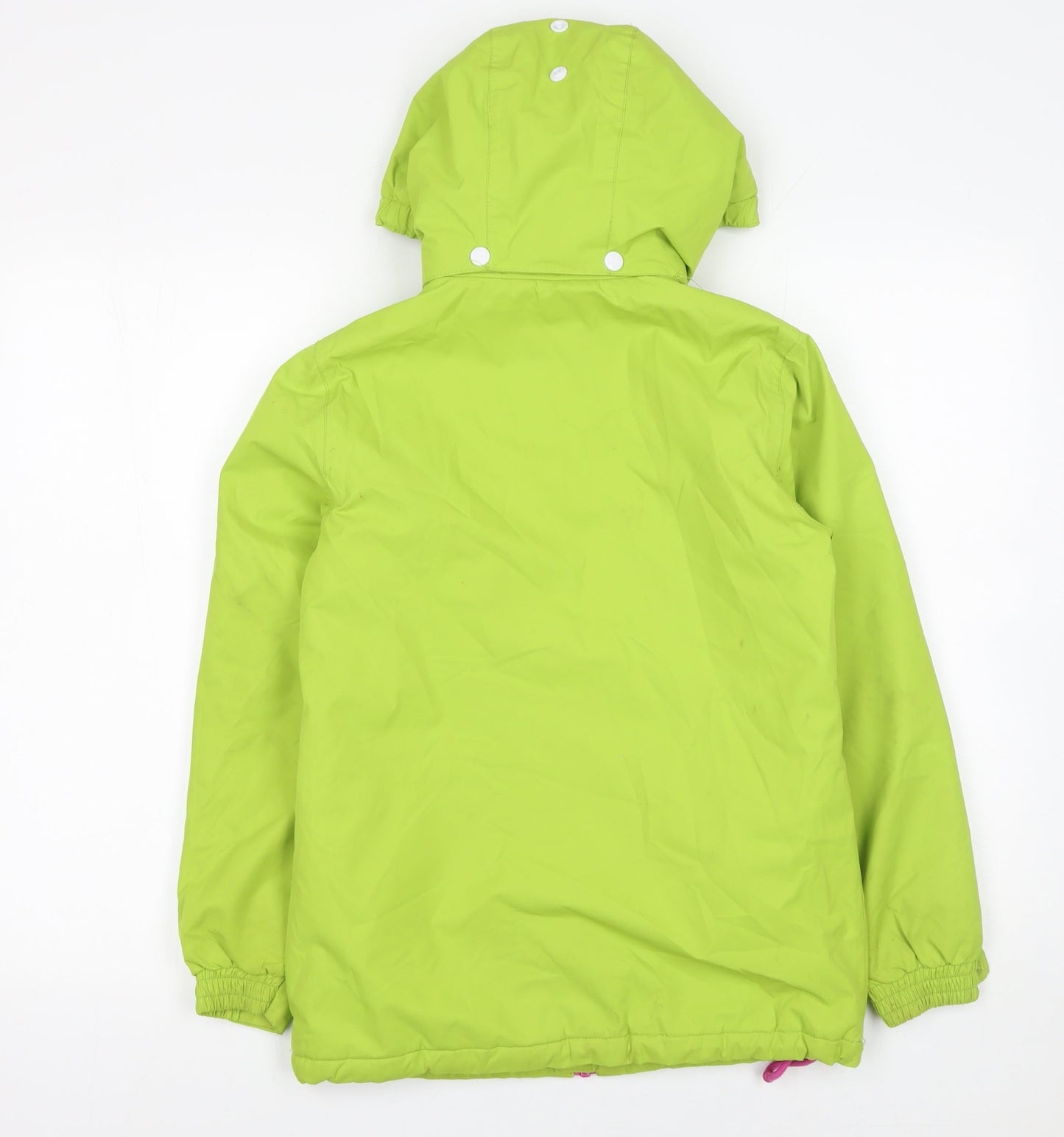 Trespass Girls Green Waterproof Hooded Parka Coat 9-10 Years