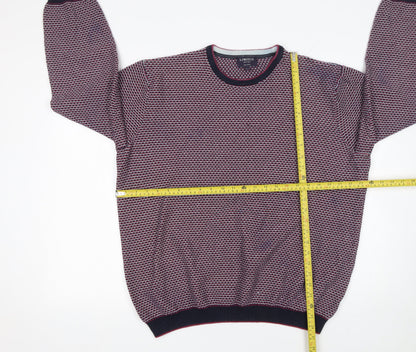 Marks & Spencer Men's Multicoloured 2XL Cotton Pullover Jumper