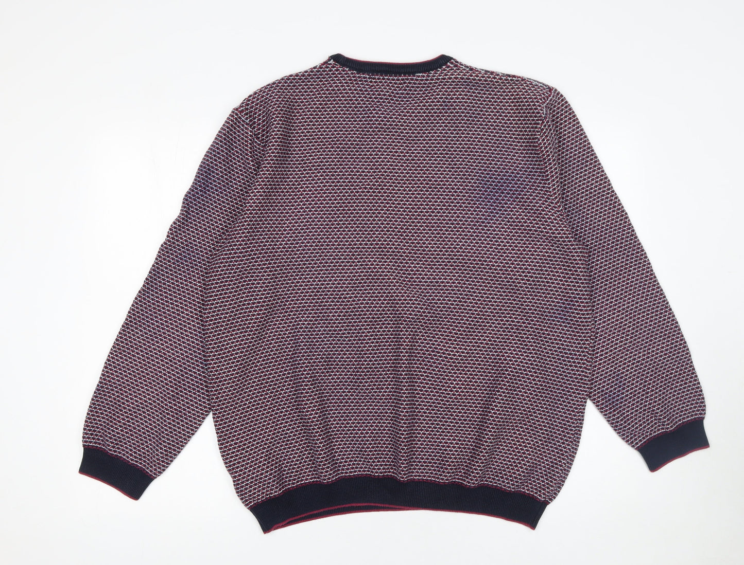 Marks and Spencer Men's Multicoloured 2XL Cotton Pullover Jumper