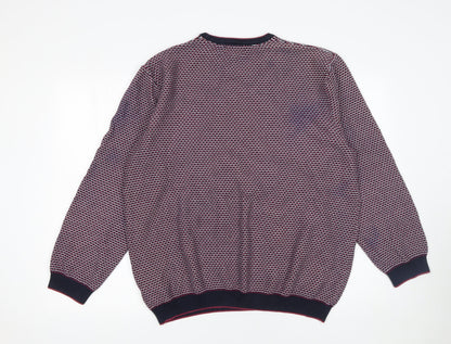 Marks & Spencer Men's Multicoloured 2XL Cotton Pullover Jumper