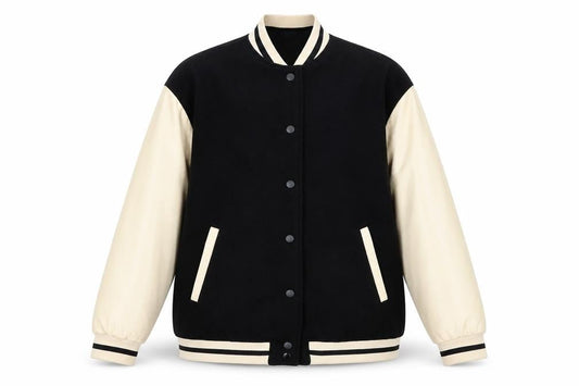H&M Divided Men’s Black Varsity Jacket S Retro College Style