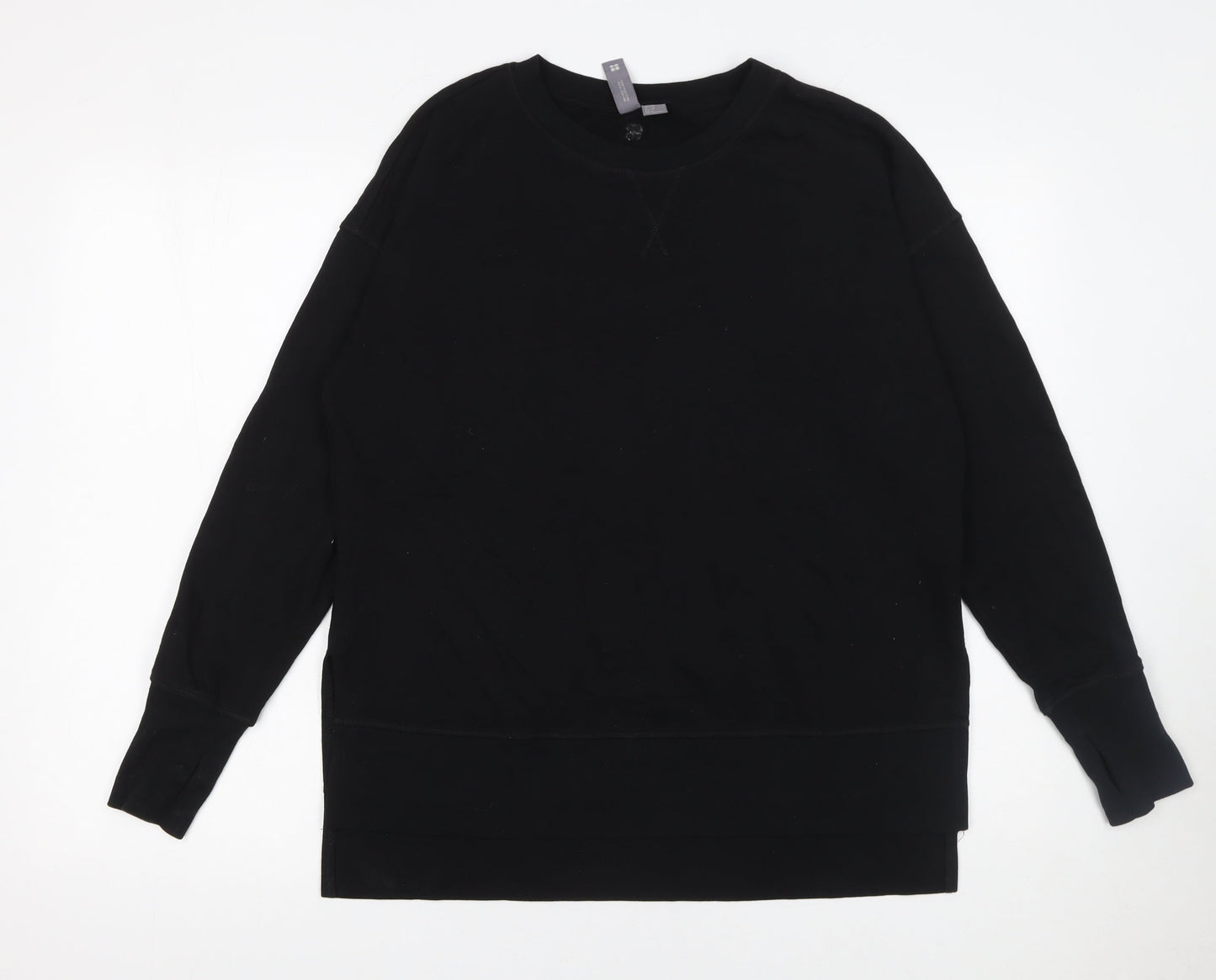 Sweaty Betty Women Black XS Pullover Sweatshirt 55% Cotton 45% Modal