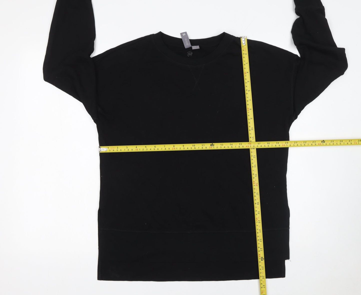Sweaty Betty Women Black XS Pullover Sweatshirt 55% Cotton 45% Modal