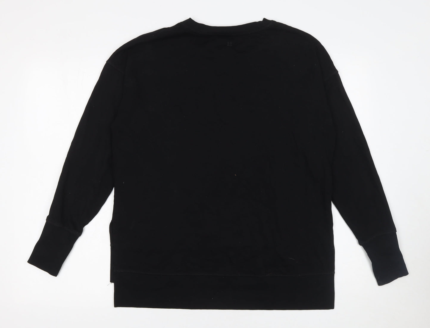 Sweaty Betty Women Black XS Pullover Sweatshirt 55% Cotton 45% Modal