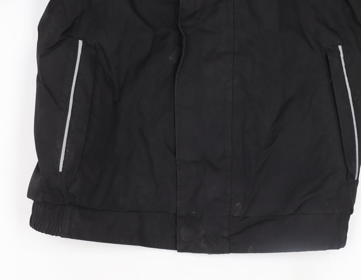 Regatta Boys Black Waterproof Puffer Jacket 5-6 Years Hooded Winter Coat