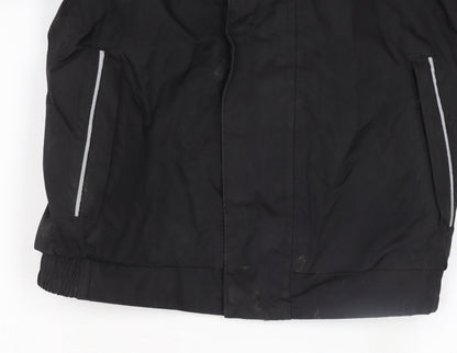 Additional view of Regatta boys’ black waterproof puffer jacket 5-6 years hooded winter coat